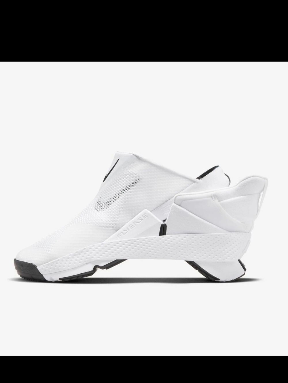 Nike Go FlyEase White Black DR5540-102 Womens Size 7.5